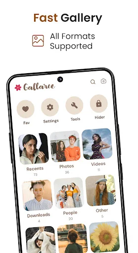 I-download ang Gallaree App – Pinakamahusay na Photo Gallery at Album - Screenshot 1