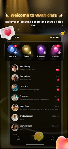 I-download ang Wadi Chat – Makipag-usap sa Voice Chat Rooms nang Libre - Screenshot 2