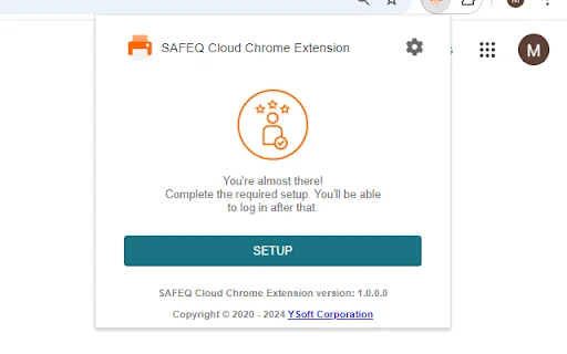 I-download ang SAFEQ Cloud Chrome Extension – Secure na Pag-print - Screenshot 2