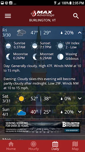 I-download ang WCAX WEATHER App – Tumpak na Panahon sa Android - Screenshot 5