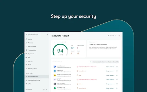 Dashlane Password Manager: Ligtas at Mabilis na Pag-login - Screenshot 4