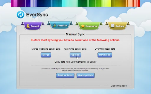 I-download ang EverSync – I-sync ang Iyong mga Bookmark at Speed Dial - Screenshot 3